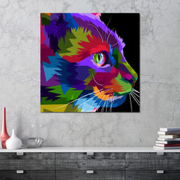 Pop Art Cat - NicheCanvas