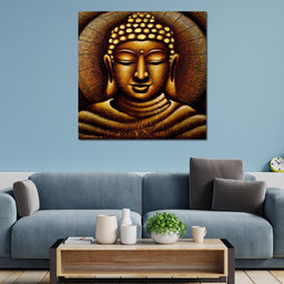 Meditating Buddha Portrait - NicheCanvas