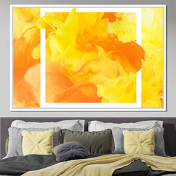 Yellow & Orange Smoke - NicheCanvas