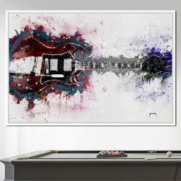 Angus Young's Red Guitar - Abraham Szomor - NicheCanvas