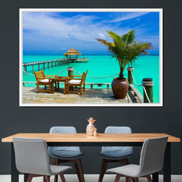 Coffee on the Beach - NicheCanvas