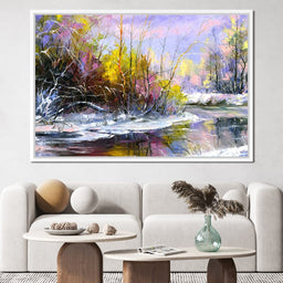 Winter Stream - NicheCanvas