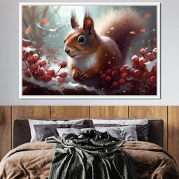 Winter Squirrel - Neal Hackett - NicheCanvas