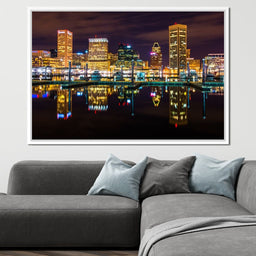 Baltimore Skyline - NicheCanvas