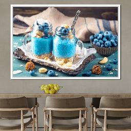 Chia Seeds & Blueberries Pudding - NicheCanvas