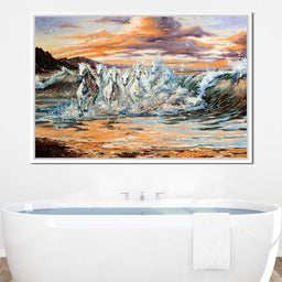 Horses Splash - NicheCanvas