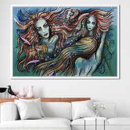 The 4 Mermaids - NicheCanvas