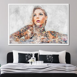 Girl Tattoo 2 - Mateo - NicheCanvas
