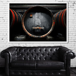 Traditional Wood Barrel - NicheCanvas