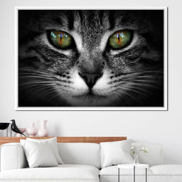 Green Eyed Cat - NicheCanvas