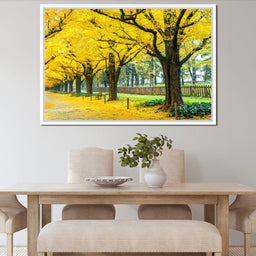 Yellow Ginkgo Trees - NicheCanvas