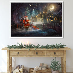 Santa Claus on Christmas Eve - NicheCanvas