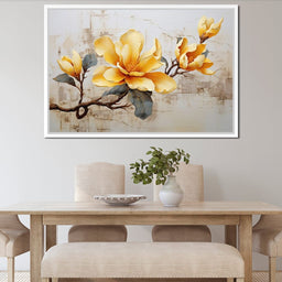 Yellow Magnolia Tree 2 - Wildrose Creations - NicheCanvas