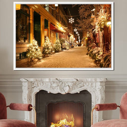 Christmas in Quebec City - NicheCanvas