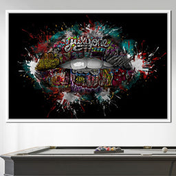Graffiti Lips - Johanjjf - NicheCanvas