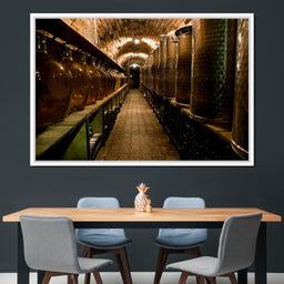 Wine Cellar Corridor - NicheCanvas