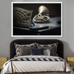 French Horn on the Grand Piano - NicheCanvas