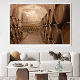 Barrels of Wine - NicheCanvas