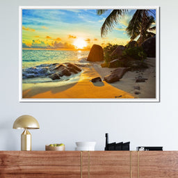Natural Beach Sunset - NicheCanvas