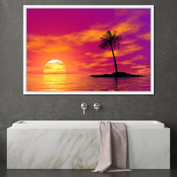 Sunset Island - NicheCanvas