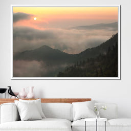 Fog over the Forest - NicheCanvas