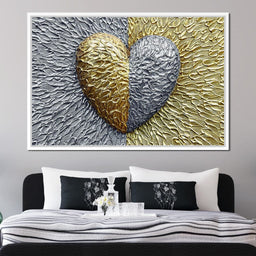 Due Color Heart - Johanjjf - NicheCanvas