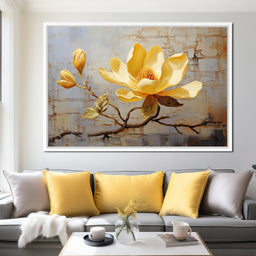 Yellow Magnolia Tree - Wildrose Creations - NicheCanvas