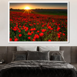 Red Poppies Field - NicheCanvas