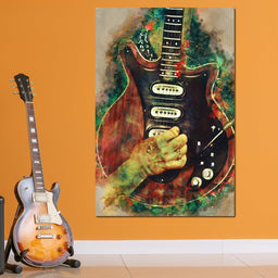 Brian May's Guitar - Abraham Szomor - NicheCanvas