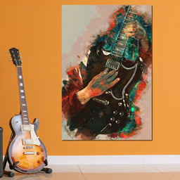 Angus Young's Guitar - Abraham Szomor - NicheCanvas