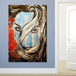 Blue Girl - NicheCanvas