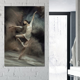 Ballet Dancer in the Desert - NicheCanvas