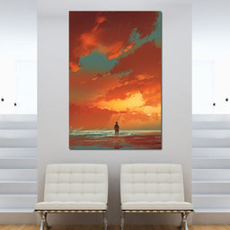 Admiring The Sunset - NicheCanvas