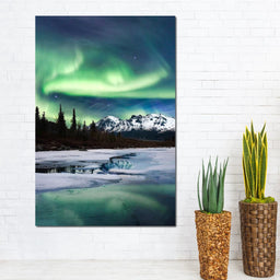 Northern Lights Landscape - Lucas Moore - NicheCanvas