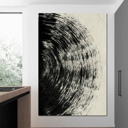 Abstract Black Circle - Evgeny Vetrov - NicheCanvas