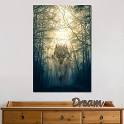 Wolf Walking - Alex Graphex - NicheCanvas