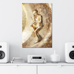 Playing the Saxophone - NicheCanvas