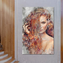 Girl Watercolor 2 - Mateo - NicheCanvas