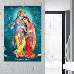 Radha & Krishna Couple - NicheCanvas