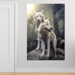 Double Wolves - Zenzdesign - NicheCanvas