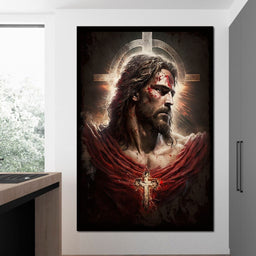 Floral Cross 08 - Neal Hackett - NicheCanvas