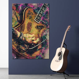 Johnny Depp's Guitar - Abraham Szomor - NicheCanvas