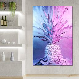 Psychedelic Pineapple - NicheCanvas