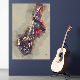 James Hetfield's Electric Guitar - Abraham Szomor - NicheCanvas