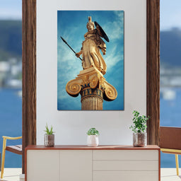 Athena Statue in Athens - NicheCanvas