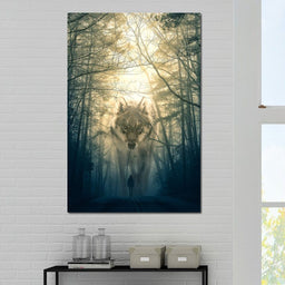 Wolf Walking - Alex Graphex - NicheCanvas