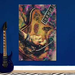 Johnny Depp's Guitar - Abraham Szomor - NicheCanvas
