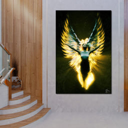 Angel Wings in Awe - G'n Art - NicheCanvas