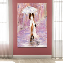The Bridesmaid Under the Rain - NicheCanvas