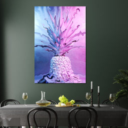 Psychedelic Pineapple - NicheCanvas